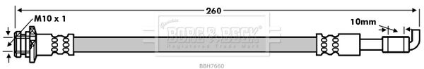 BORG & BECK Bremžu šļūtene BBH7660